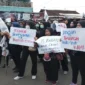 Keterangan foto : Buruh Sritex berharap pemerintah ambil alih, Senin (27/4/2026)