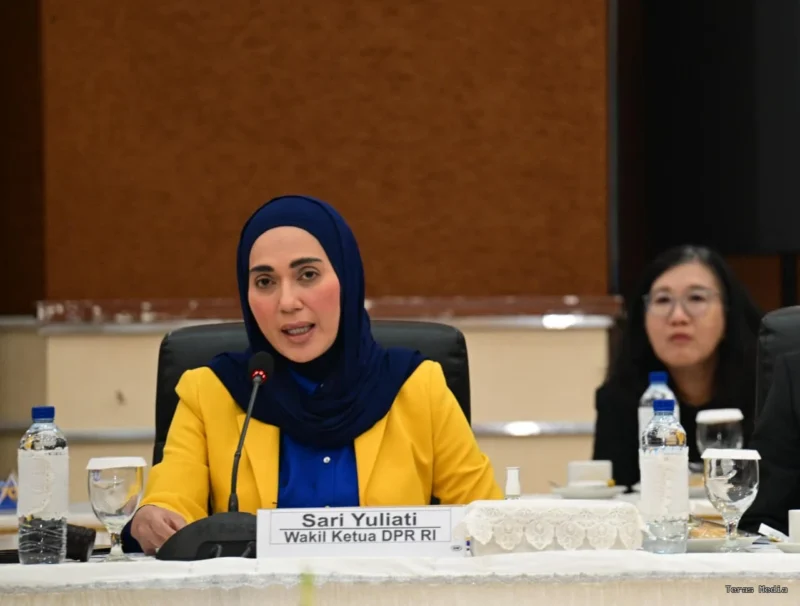 Keterangan foto : Wakil Ketua DPR RI Koordinator Bidang Ekonomi dan keuangan (Korekku), Sari Yuliati, Selasa (7/4/2026)