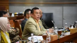 Keterangan foto : Anggota Komisi III DPR RI, Mangihut Sinaga, Sabtu (4/4/2026)