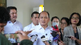 Keterangan foto : Kepala Pusat Penerangan Hukum (Kapuspenkum) Kejagung Anang Supriatna, Selasa (12/5/2026)