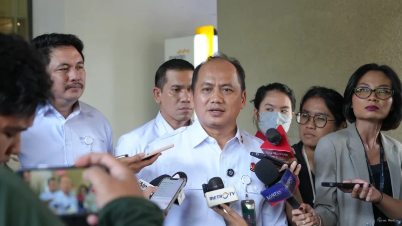 Keterangan foto : Kepala Pusat Penerangan Hukum (Kapuspenkum) Kejagung Anang Supriatna, Selasa (12/5/2026)