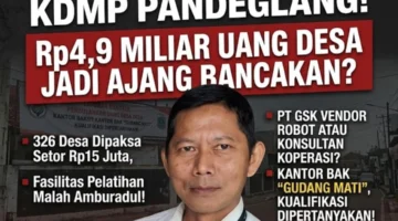 Dana Desa di Pandeglang Rp4,9 Miliar Diduga Dibancak! KITA Banten Siap Gedor Kejagung