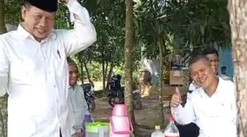 Keterangan foto : Semangat kebersamaan dan kekeluargaan begitu terasa di Kampung Talun, Desa Panancangan, Kecamatan Cibadak, Kabupaten Lebak, Sabtu (2/5/2026)