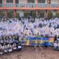 Keterangan poto : Acara Sosialisasi Berlalulintas yang di selenggarakan SMK PGRI Rangkasbitung bekerjasama dengan Satlantas Polres Lebak usai upacara Hdiknas Tahun 2026