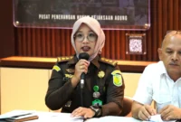 Keterangan foto : Kepala Seksi Penerangan Hukum (Kasi Penkum) Kejati Sumsel, Vanny Yulia Eka Sari, Jumat (8/4/2026)