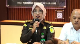 Keterangan foto : Kepala Seksi Penerangan Hukum (Kasi Penkum) Kejati Sumsel, Vanny Yulia Eka Sari, Jumat (8/4/2026)