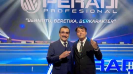 Keterangan foto : Ketua Umum Dewan Pimpinan Nasional Perkumpulan Pengacara dan Penasihat Hukum Indonesia (PERADI) Profesional, Prof. Dr. Haris Arthur Hedar, Senin (11/4/2026)