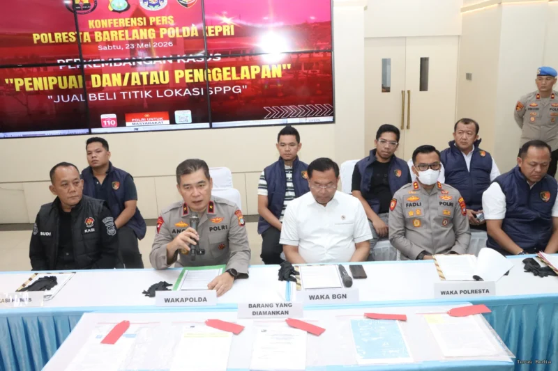 Polda Kepulauan Riau melalui Polresta Barelang bersama Badan Gizi Nasional (BGN) bergerak cepat mengembangkan kasus dugaan penipuan dan penggelapan terkait jual beli titik lokasi Satuan Pelayanan Pemenuhan Gizi (SPPG) di Kota Batam.