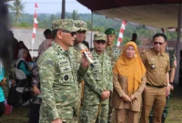 Keterangan foto : Pangdam III/Siliwangi, Mayjen TNI Kosasih, melakukan kunjungan kerja langsung ke wilayah Kecamatan Cimanggu, Kabupaten Pandeglang, Banten, pada Selasa (12/05/2026)