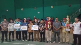 Keterangan poto : Seluruh peraih juara O2SN jenjang SD dan SMP tingkat Kabupaten, tahun 2026 bersama Kepala Dinas Pendidikan Kabupaten Lebak