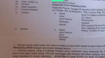 Dugaan Permintaan Uang Oknum Penyidik Warnai Penanganan Kasus di Polres Sidrap