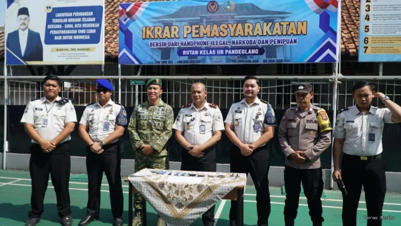 Perkuat Komitmen Berantas Narkoba dan HP Ilegal, Rutan Pandeglang Gelar Razia Gabungan dan Tes Urin