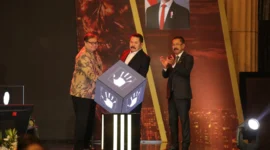 Keterangan foto : Jaksa Agung Republik Indonesia, ST Burhanuddin, secara resmi membuka Seminar Hukum Internasional yang diselenggarakan dalam rangka memperingati HUT ke-75 Persatuan Jaksa Indonesia (PERSAJA), Selasa (5/4/2026)