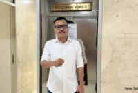 Keterangan foto : Pengacara Hasri saat di DPR RI, Jumat (15/5/2026)