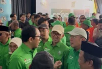 PKB Jabar Fest sekaligus pengukuhan DPAC PKB se-Jawa Barat yang digelar di Youth Centre Arcamanik, Bandung, Minggu (15/6).