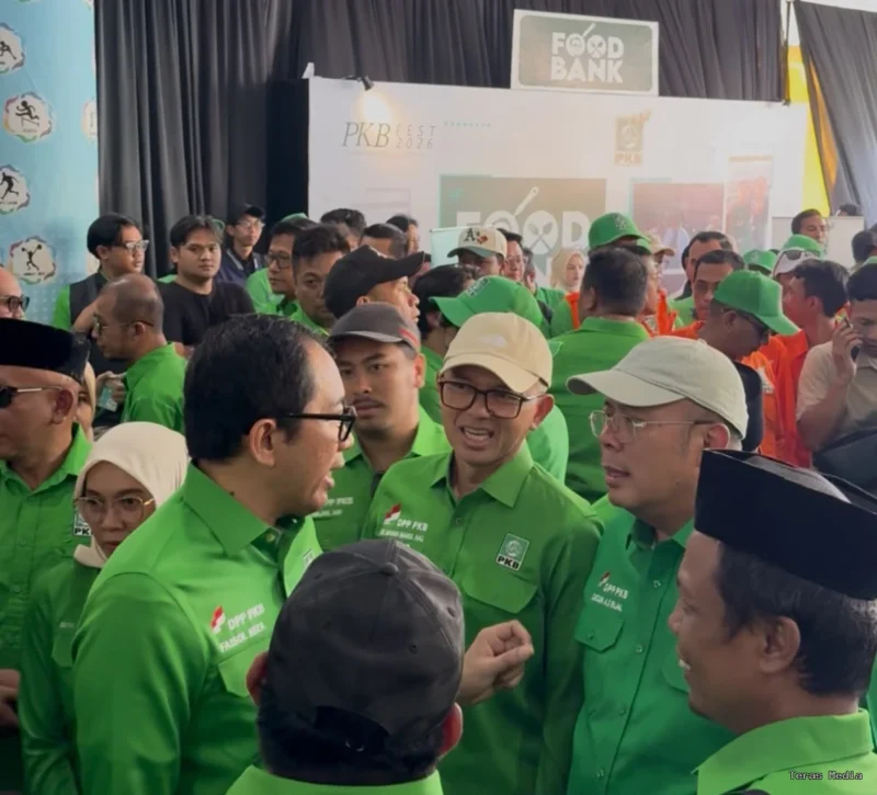 PKB Jabar Fest sekaligus pengukuhan DPAC PKB se-Jawa Barat yang digelar di Youth Centre Arcamanik, Bandung, Minggu (15/6).