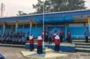 Keterangan poto : Suasana upacara Hari Kelahiran Pancasila Tahun 2016 di SMPN 3 Rangkasbitung