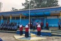 Keterangan poto : Suasana upacara Hari Kelahiran Pancasila Tahun 2016 di SMPN 3 Rangkasbitung