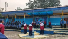 Keterangan poto : Suasana upacara Hari Kelahiran Pancasila Tahun 2016 di SMPN 3 Rangkasbitung