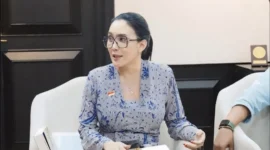 Keterangan foto : Anggota DPR RI dari partai PDI Perjuangan Rieke Diah Pitaloka, Jumat (5/6/2026)