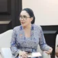 Keterangan foto : Anggota DPR RI dari partai PDI Perjuangan Rieke Diah Pitaloka, Jumat (5/6/2026)