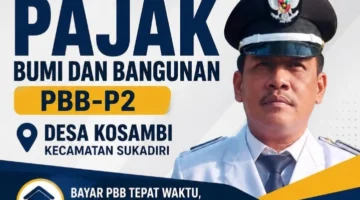 Kades Ajak Warga Kosambi Bayar PBB di Balai Desa, Rabu 17 Juni”