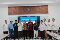 Persatuan Wartawan Indonesia (PWI) Pusat dan Institut Pertanian Bogor membahas rencana kerja sama program beasiswa S 2 bagi wartawan dalam pertemuan yang berlangsung di Ruang GSC 1, Gedung GSC, Kampus IPB University Baranangsiang, Bogor, Selasa 2 Juni 2026