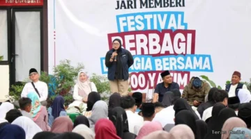 Wabup Intan Hadiri Festival Berbagi Bahagia Bersama 200 Anak Yatim di Kecamatan Curug