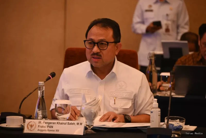 Anggota Komisi XIII DPR dari Fraksi PAN, Pangeran Khairul Saleh