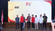 Eksekutif Nasional Liga Mahasiswa Nasional untuk Demokrasi atau LMND resmi meluncurkan Manifesto Arah Juang bertajuk Politik Redistribusi untuk Kesejahteraan Rakyat di Gedung Teater Kementerian Pemuda dan Olahraga, Jakarta, Senin, 27 Juli 2026