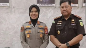 Kunjungan Perdana Polwan Pertama Kapolres Lebak Diterima Kajari Adi Rifani
