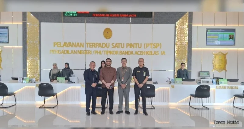 Pengadilan Negeri Banda Aceh menerima kunjungan kerja Anggota Komisi III DPR RI, Dr. H. Muhammad Nasir Djamil, pada Selasa (11/8/2026).