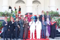 Kepala Kejaksaan Negeri (Kajari) Sumbawa Barat, Mahfuddin Cakra Saputra, S.H., M.H., turut menghadiri peringatan Hari Ulang Tahun ke-81 Kemerdekaan Republik Indonesia yang diselenggarakan Pemerintah Kabupaten Sumbawa Barat, Senin (17/8/2026).