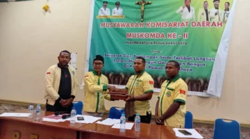 Unggul 4-2 di Putaran Kedua, Pieter Jerry Baru Nahkodai Pemuda Katolik Papua Barat Daya