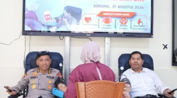 Hari Jadi ke-78 Polwan, Polda Papua Barat Daya Gelar Donor Darah