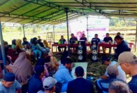 Puluhan buruh tani dan tambang rakyat di Kecamatan Surade, Kabupaten Sukabumi, menunjukkan antusiasme tinggi menjadi peserta BPJS Ketenagakerjaan setelah mengikuti kegiatan edukasi jaminan sosial tenaga kerja yang digelar di Kampung Cidadap, Desa Jagamukti, Selasa (1/9/2026).
