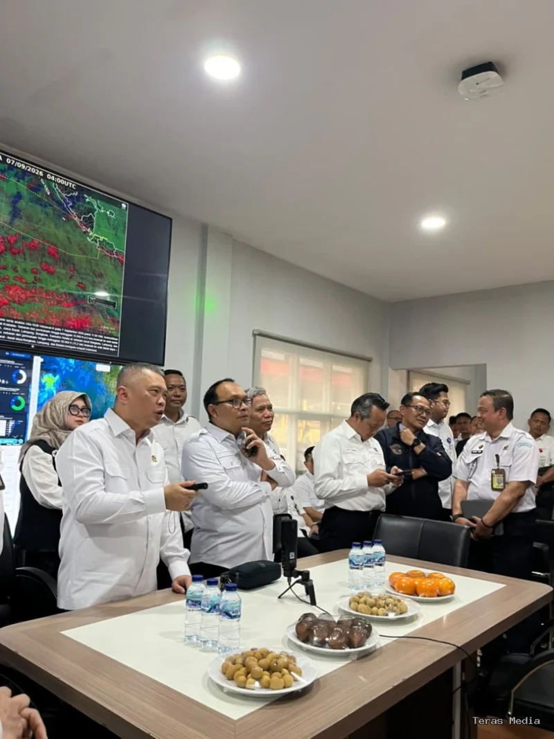 Ombudsman RI saat pemantauan abu vulkanik anak gunung krakatau