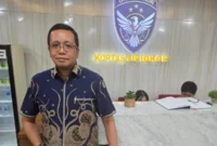 Ronald Loblobly, Koordinator KOSMAK kepada wartawan yang menunggunya sejak pagi di Gedung Bareskrim Polri, Jumat 11 September 2026, usai menyerahkan laporan ke Kortas Tipidkor Polri.