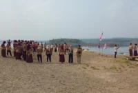 Keterangan poto : Acara upacara pembukaan Perkemahan selasa rabu SKh Negeri 01 Lebak pada 1/9/2026