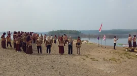 Keterangan poto : Acara upacara pembukaan Perkemahan selasa rabu SKh Negeri 01 Lebak pada 1/9/2026