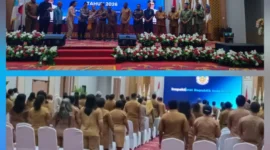 Gubernur Papua Tengah menegaskan pentingnya penguatan pengawasan dan pengendalian internal dalam penyelenggaraan pemerintahan daerah guna mewujudkan tata kelola pemerintahan yang efektif, transparan, dan akuntabel.