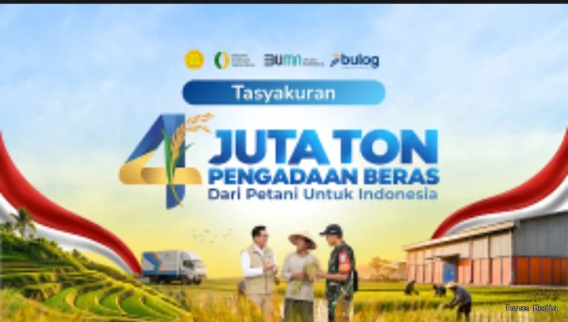 Suksesnya BULOG secara nasional mencetak rekor pengadaan beras lebih dari 4 juta ton dirayakan dengan penuh kehangatan di Kantor Cabang Perum BULOG Lebak‑Pandeglang.