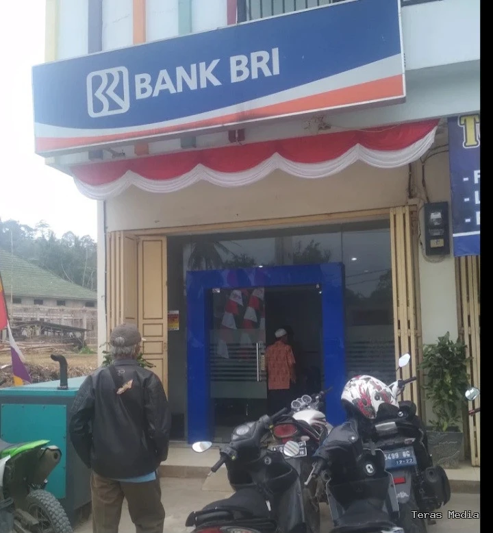 Keterangan poto : Kantor Unit BRI Gunungkencana Kabupaten Lebak