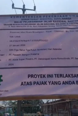 Dugaan Subkontrak Sepihak dan Progres Lambat, Proyek Preservasi Jalan Banten Selatan Jadi Sorotan