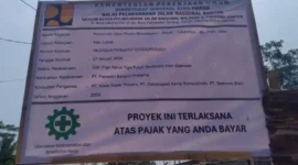 proyek preservasi Jalan Nasional ruas Muara Binuangeun‑Bayah‑Cibarenok hingga batas wilayah Provinsi Jawa Barat. Ruas jalan