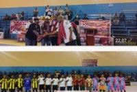 Mewakili Gubernur Papua Barat Daya, Penjabat (Pj.) Sekretaris Daerah (Sekda) Provinsi Papua Barat Daya, Drs. Yakob Kareth, M.Si., secara resmi membuka Turnamen Futsal Woroth Cup 2026 di GOR Pancasila,