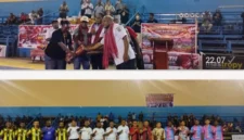 Mewakili Gubernur Papua Barat Daya, Penjabat (Pj.) Sekretaris Daerah (Sekda) Provinsi Papua Barat Daya, Drs. Yakob Kareth, M.Si., secara resmi membuka Turnamen Futsal Woroth Cup 2026 di GOR Pancasila,