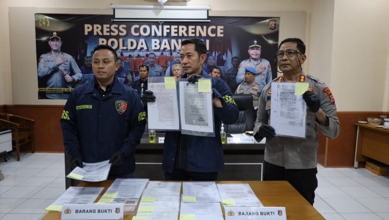 Kasus Pemalsuan Surat Tanah, Polda Banten Berhasil Tangkap Pelaku I Teras Media