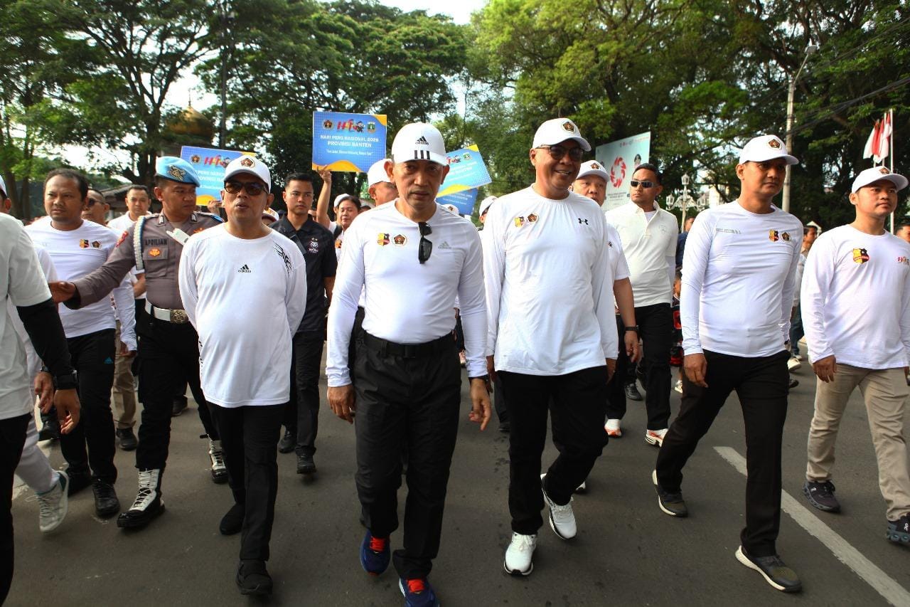 Kapolri Warnai Kick Off HPN 2026 di Serang Banten, Jalan Santai Hingga Doorprize Motor I Teras Media